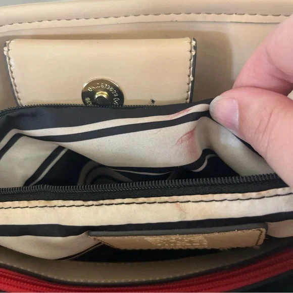 Anne Klein Quilted Patent Leather Shiny Black Tote Purse Shoulder Bag - Picture 12 of 14